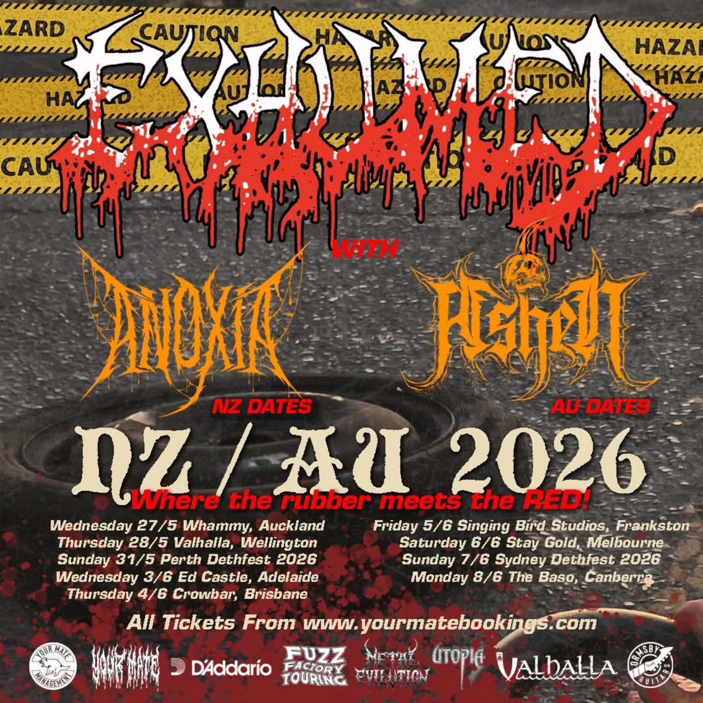 Exhumed Tour Poster 2026